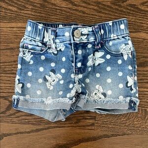 BabyGap Disney Denim Shorts with Polka Dots